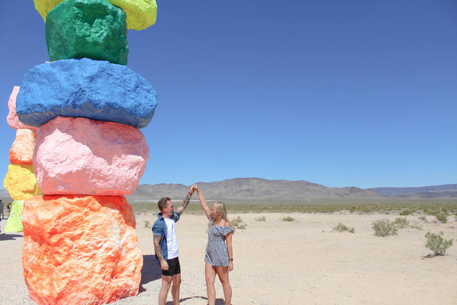 Seven magic mountains Nevada one way one world